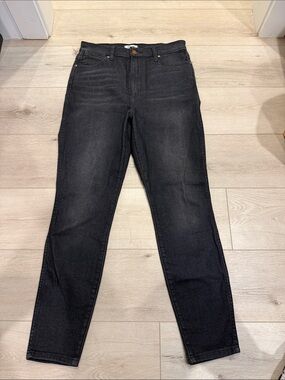 High-Rise Black Straight-Taper Women's Jeans